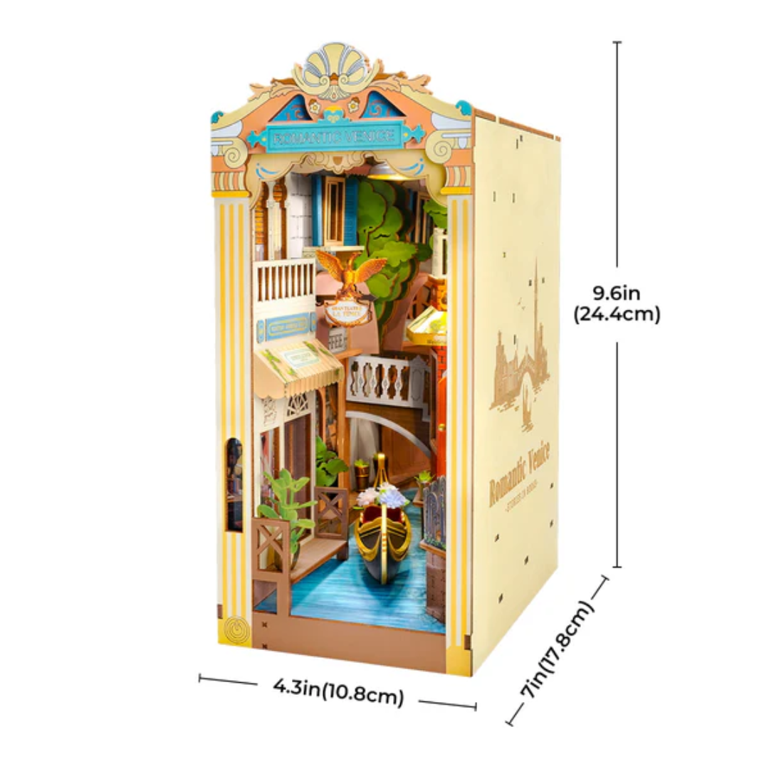 DIY Book Nook - Romantyczna Wenecja | Rolife – wymiary modelu