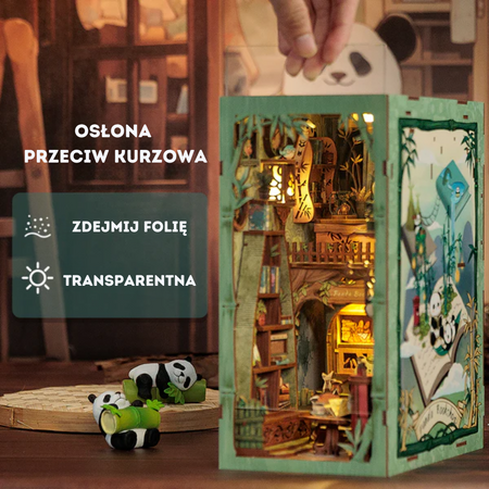 DIY Book Nook - Panda Bookshop | Cutebee