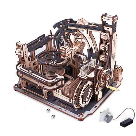 Tor Kulkowy Marble Spaceport – Puzzle 3D ROKR, 2 tryby (472 el.)