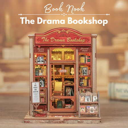 DIY Book Nook - The Drama Bookshop | Cutebee