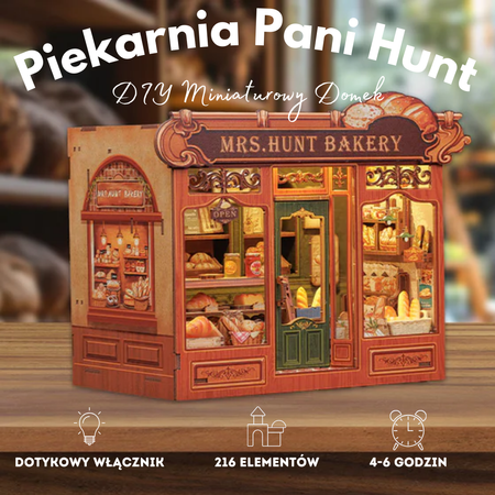 DIY Miniaturowy Domek - Mrs. Hunt Bakery | Cutebee