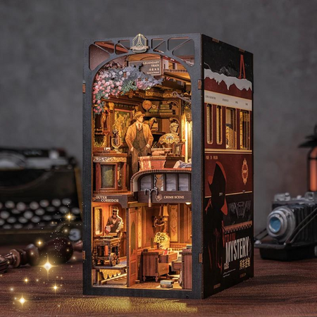 DIY Book Nook Zestaw Świąteczny – Tajemniczy Pociąg | Cutebee