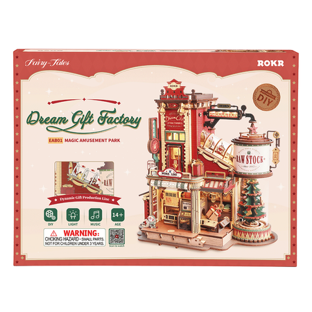 Dream Gift Factory – Puzzle 3D ROKR, świąteczna pozytywka (449 el.)