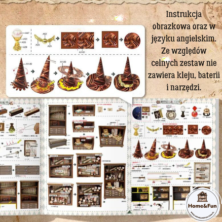 Zestaw Świąteczny Book Nook – Magiczny Sklep Harry Potter | Cutebee Puzzle 3D