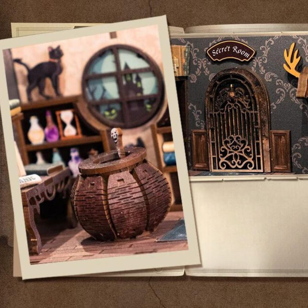 Precyzja cięcia laserowego – DIY Book Nook - Magiczny Alchemik | Cutebee