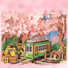 Sakura Dream Tour – Puzzle 3D Rolife, pozytywka retro TV (283 el.)