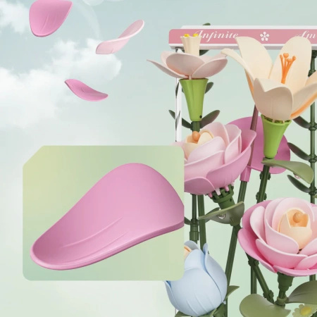 Puzzle 3D Bukiet Kwiatów – Blooming Bouquet Box | Model DIY ROKR