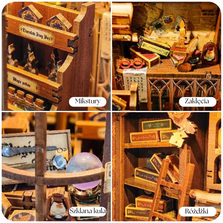 DIY Book Nook - Sklepik z Różdżkami (Harry Potter)