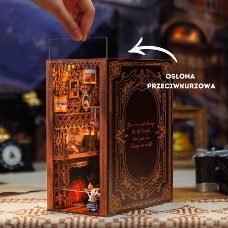 DIY Book Nook Zestaw Świąteczny – Eternal Bookstore | Cutebee Miniaturowy Domek