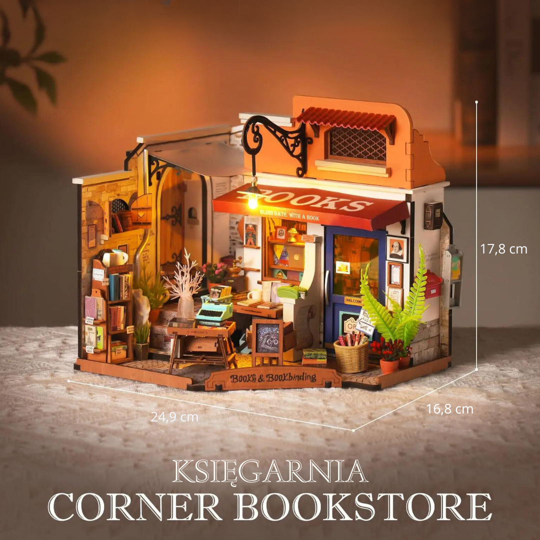 Mini Domek 3d - Księgarnia Corner Bookstore | Rolife – wymiary modelu