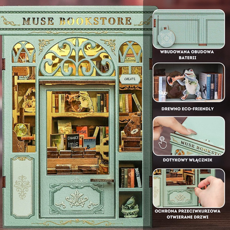 DIY Book Nook - Muse Bookstore | Cutebee