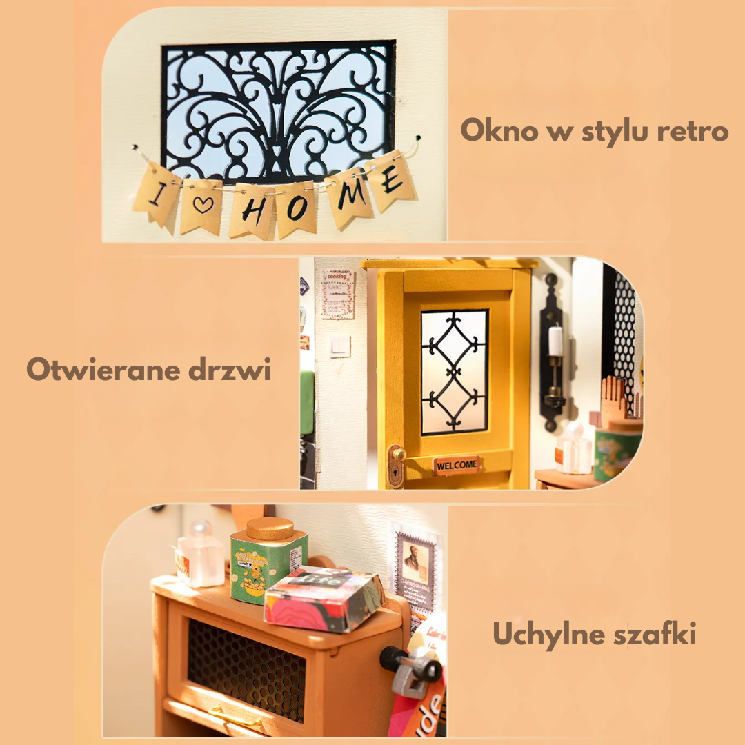 Montaż jak układanie puzzli – Mini Domek 3D - Przytulna Kuchnia I Rolife