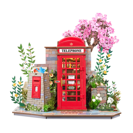 Blossom Book Booth – Puzzle 3D Rolife, book nook z LED
