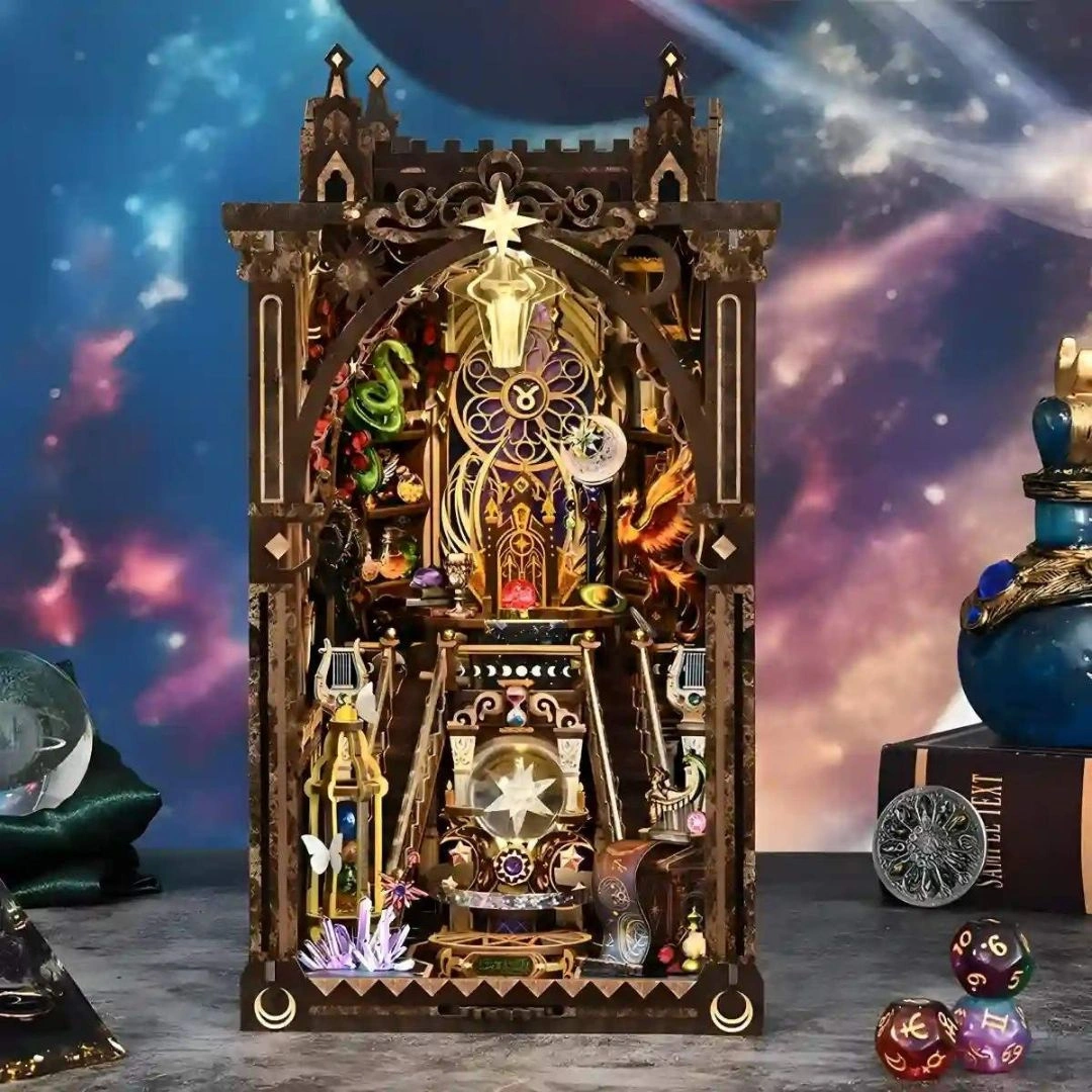 DIY Book Nook – Mystic Zodiac (konstelacje, księżyc, biblioteka astrologiczna)