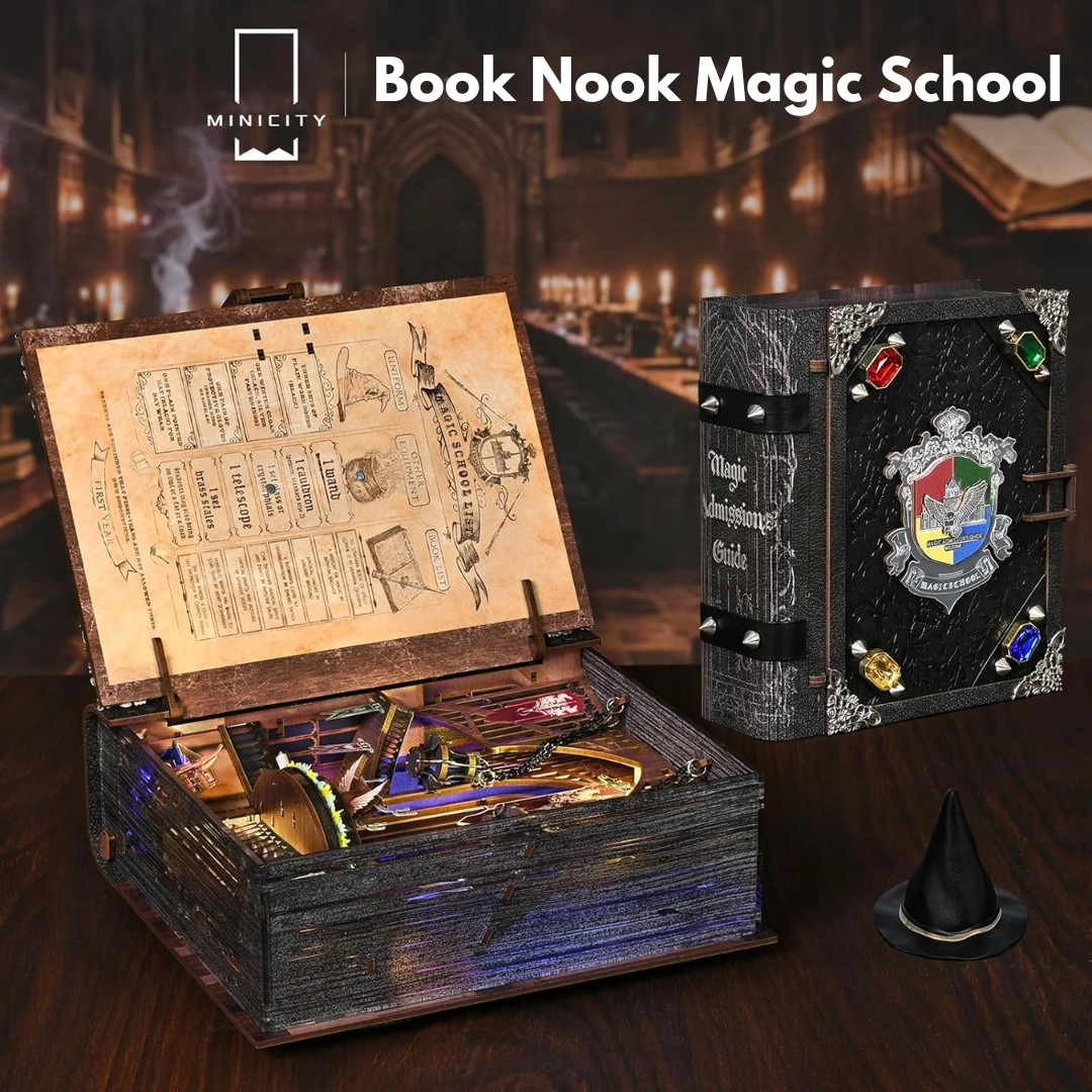 DIY Book Nook – Magiczna Książeczka – book nook z LED