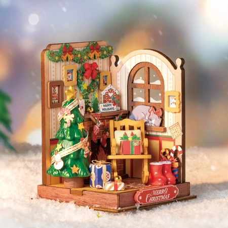 Mini Domek 3D - Christmas Fireplace | Rolife