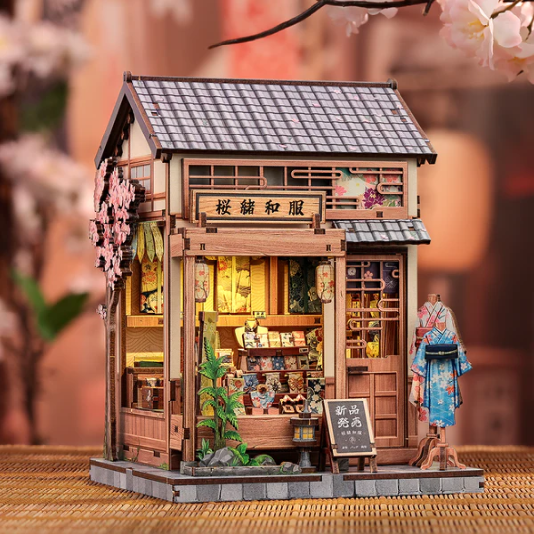 Sakura Kimono Shop – DIY Book Nook Puzzle 3D | CuteBee