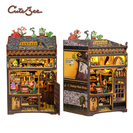 DIY Book Nook - Fantastyczny Sklep Ogrodniczy Nowa Wersja | Cutebee Miniaturowy Domek