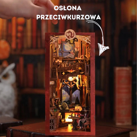 DIY Book Nook - Ognisty Smok | Dom Gryffindor Cutebee Mini Domek 3D