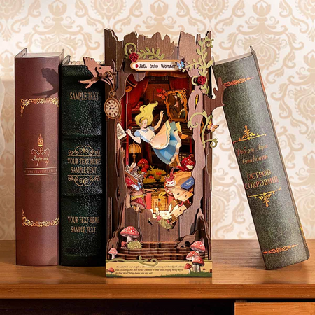 DIY Book Nook - Alicja w krainie Czarów | Rolife Miniaturowy Domek