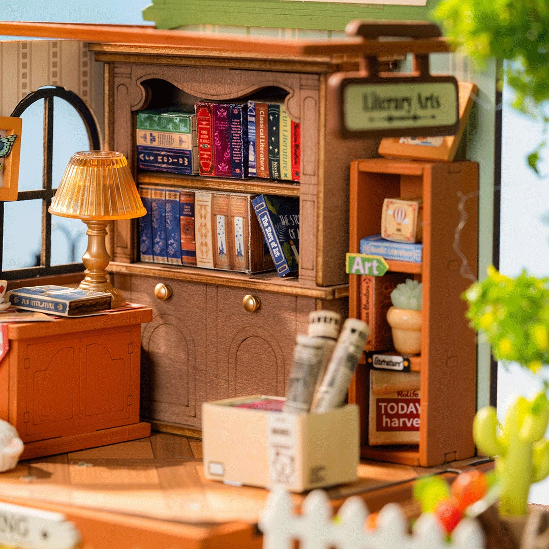 Regały pełne historii – Mini Domek 3D - Księgarnia Muza | Rolife