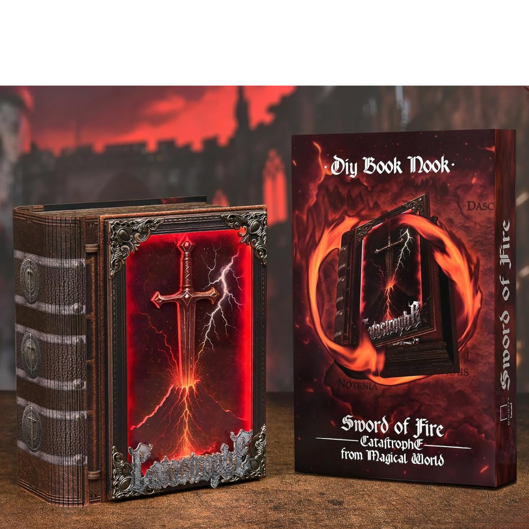Sword of Fire – DIY Book Nook Minicity | Puzzle 3D Prezent – pomysł na prezent