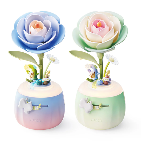 Kamelia Minty – Puzzle 3D ROKR, lampka nocna z efektem rozkwitania