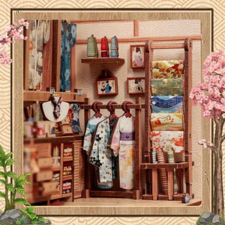 DIY Book Nook - Sakura Kimono Shop | Cutebee