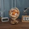 Świecący Globus z Lupą – Puzzle 3D ROKR, lampka LED (180 el.)