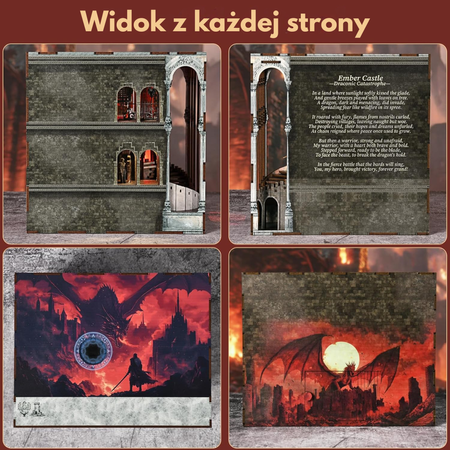 DIY Book Nook - Ember Castle | Minicity Miniaturowy Domek