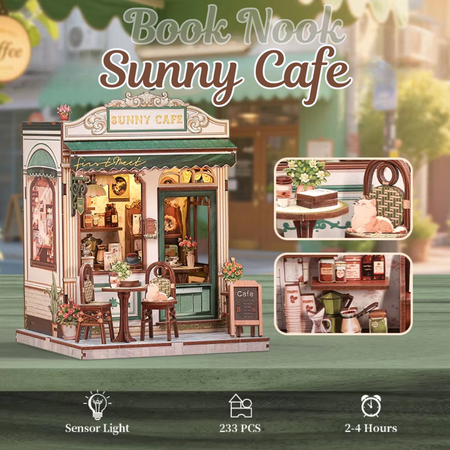 DIY Book Nook - Sunny Cafe | Cutebee