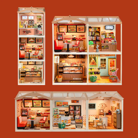 Mini Domek 3D - Yum Yum Burgers | Rolife