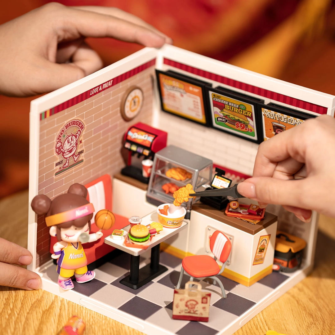 Twoja miniaturowa uliczka foodie – Mini Domek 3D - Yum Yum Burgers | Rolife