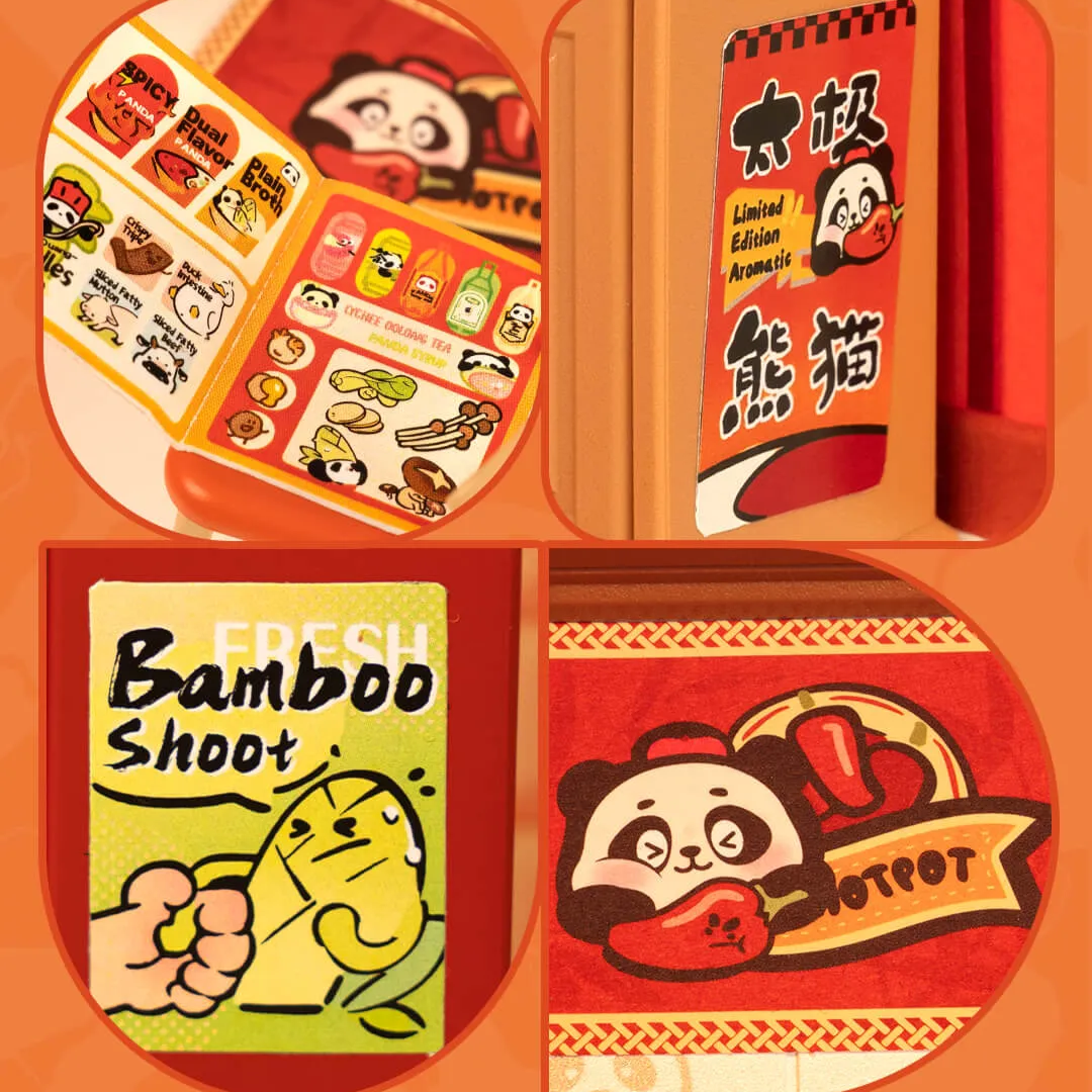 Apetyczny efekt końcowy – Mini Domek 3D - Panda Hot Pot | Rolife