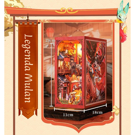 DIY Book Nook - Legenda Mulan | Cutebee Domek Miniaturka