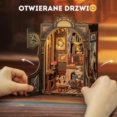 DIY Book Nook Zestaw Świąteczny – Rezydencja Hrabiego Kota | Cutebee Miniaturowy Domek