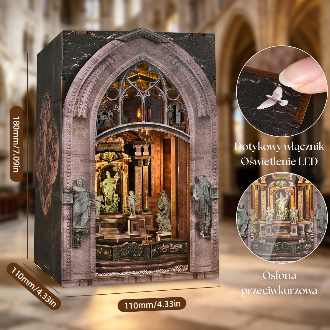 Wieczór z klimatem – Duomo di Milano – DIY Book Nook Minicity | Puzzle 3D Prezent