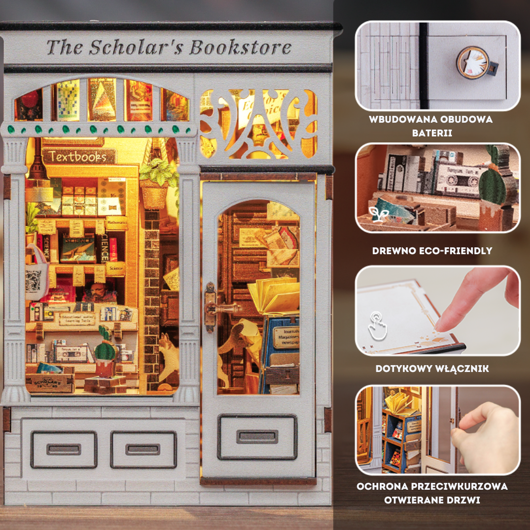 Efekt wow na półce – DIY Book Nook - The Schoolar's Bookstore | Cutebee