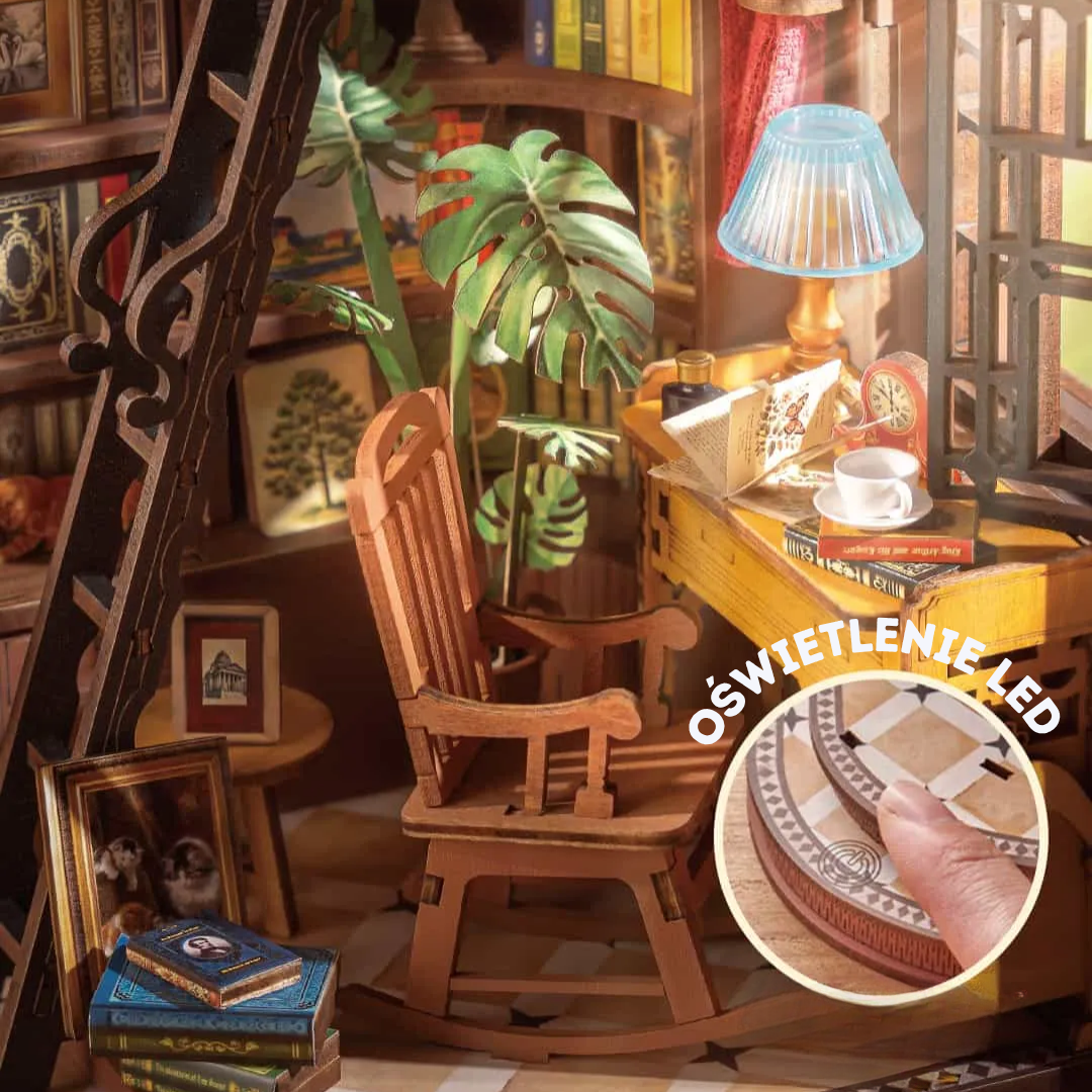 Efekt wow na półce – DIY Book Nook - Silent Corner Study I Rolife