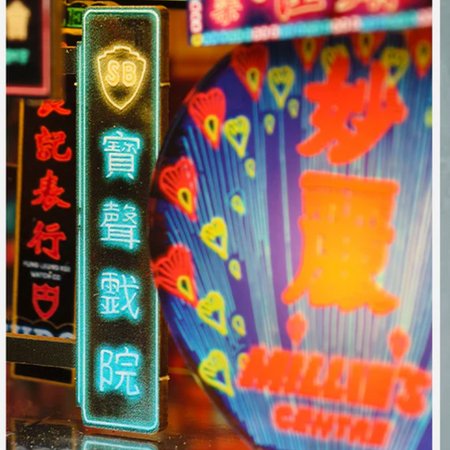 DIY Book Nook - Hongkong Neon Night | Cutebee