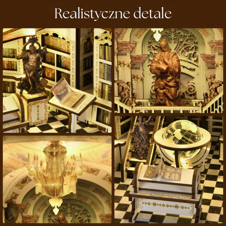Library of Gods Max – DIY Book Nook MiniCity | Puzzle 3D Prezent