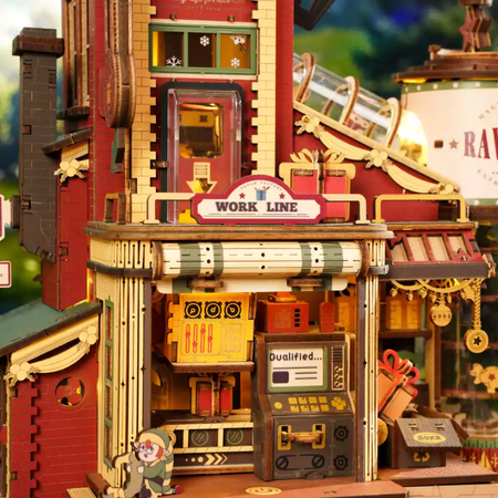 Dream Gift Factory – Puzzle 3D ROKR, świąteczna pozytywka (449 el.)