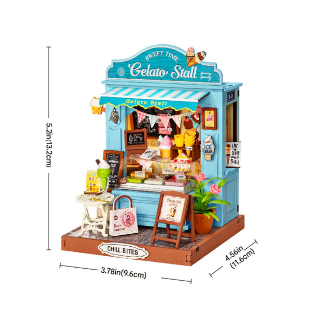 Mini Domek 3D - Gelato Stall | Rolife – wymiary modelu