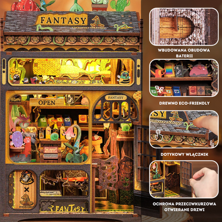 DIY Book Nook - Fantastyczny Sklep Ogrodniczy Nowa Wersja | Cutebee Miniaturowy Domek