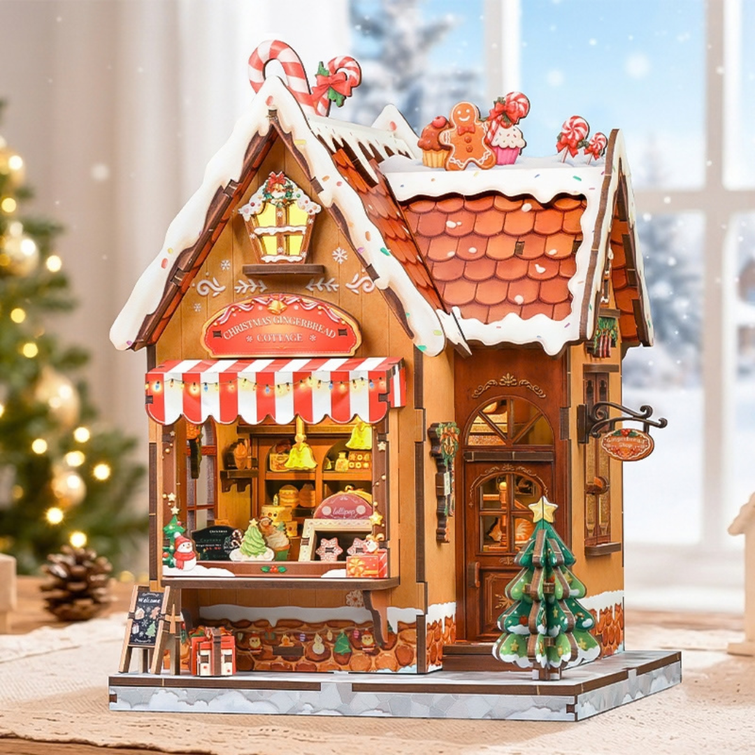 Świąteczny Piernikowy Domek – Miniaturowy Domek DIY z LED | CuteBee