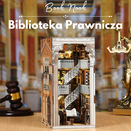 Book Nook DIY Law Library – model biblioteki prawniczej MiniCity