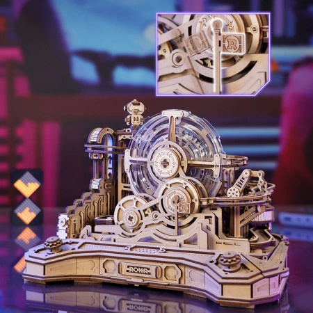 Drewniany Tor Dla Kulek Puzzle 3D - Gear Ball Challenge | ROKR