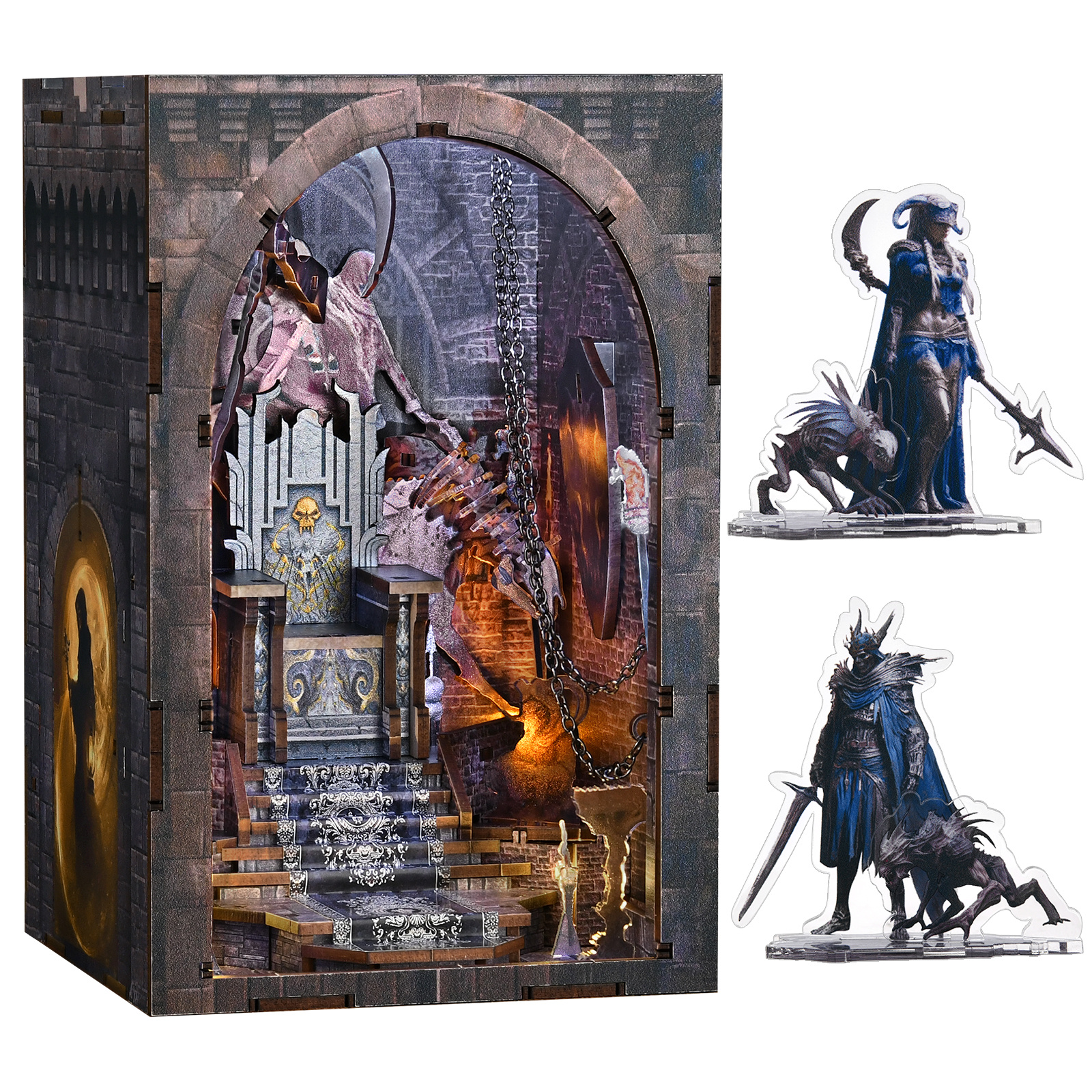 Arkady i kolumny – DIY Book Nook - Throne of Bones | Minicity Miniaturowy Domek