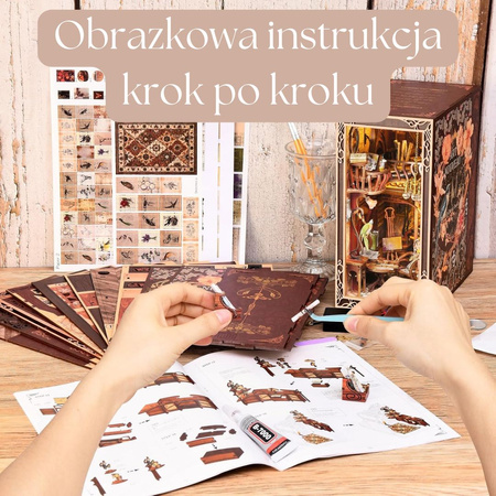 Painter's Day at Dusk – DIY Book Nook Minicity | Puzzle 3D Prezent