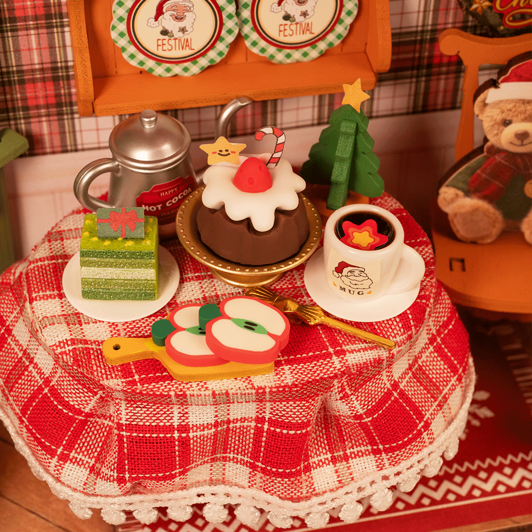 Choinka i prezenty pod światłem – Mini Domek 3D - Christmas Eve Party | Rolife